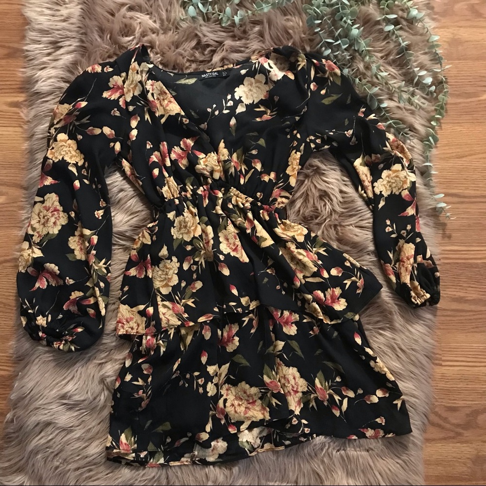 Nasty Gal floral dress